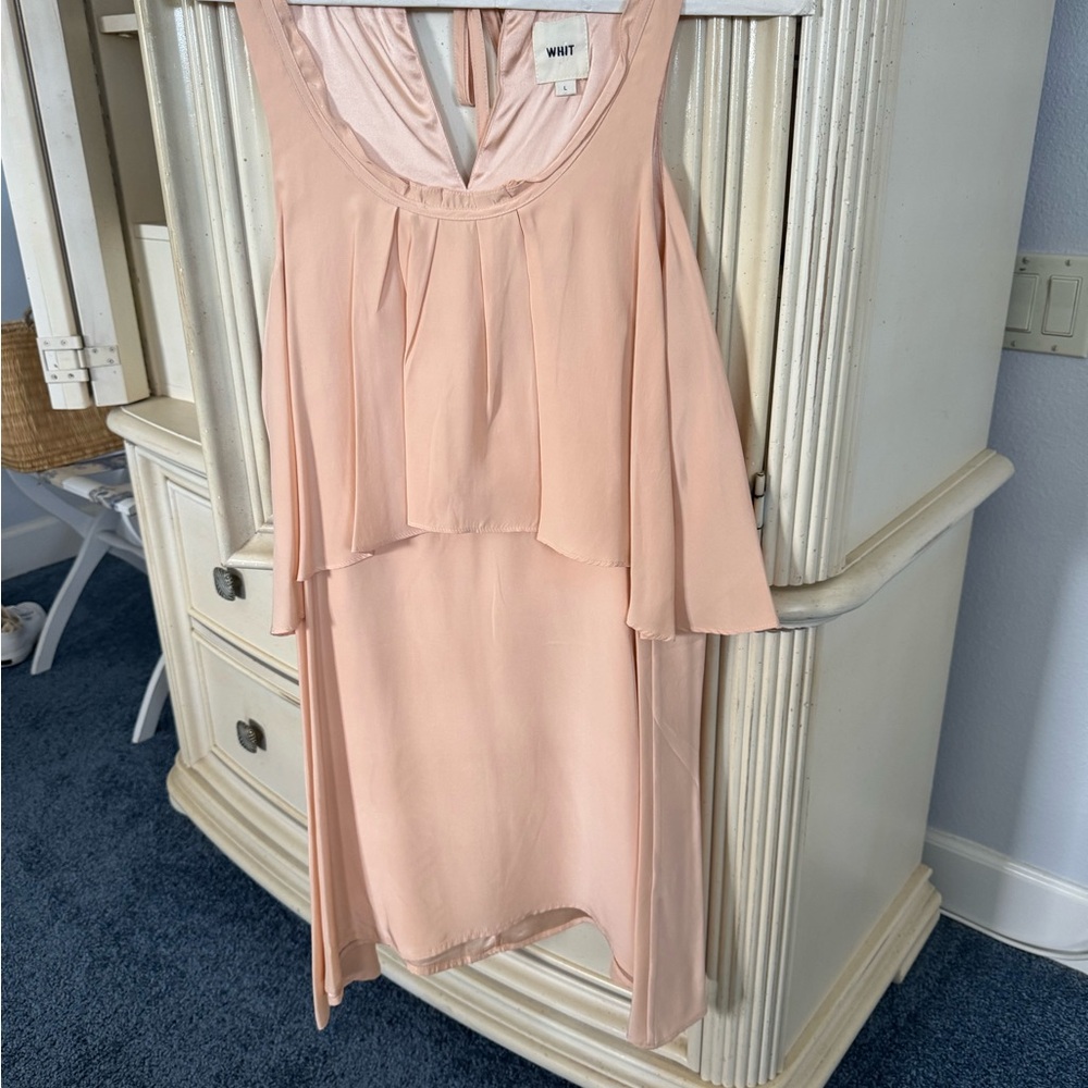 WHIT Pink Sundress 100% silk
